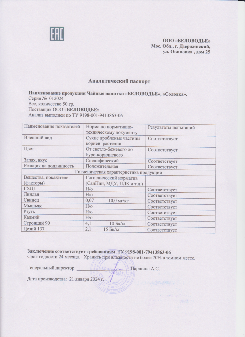 Паспорт №012024